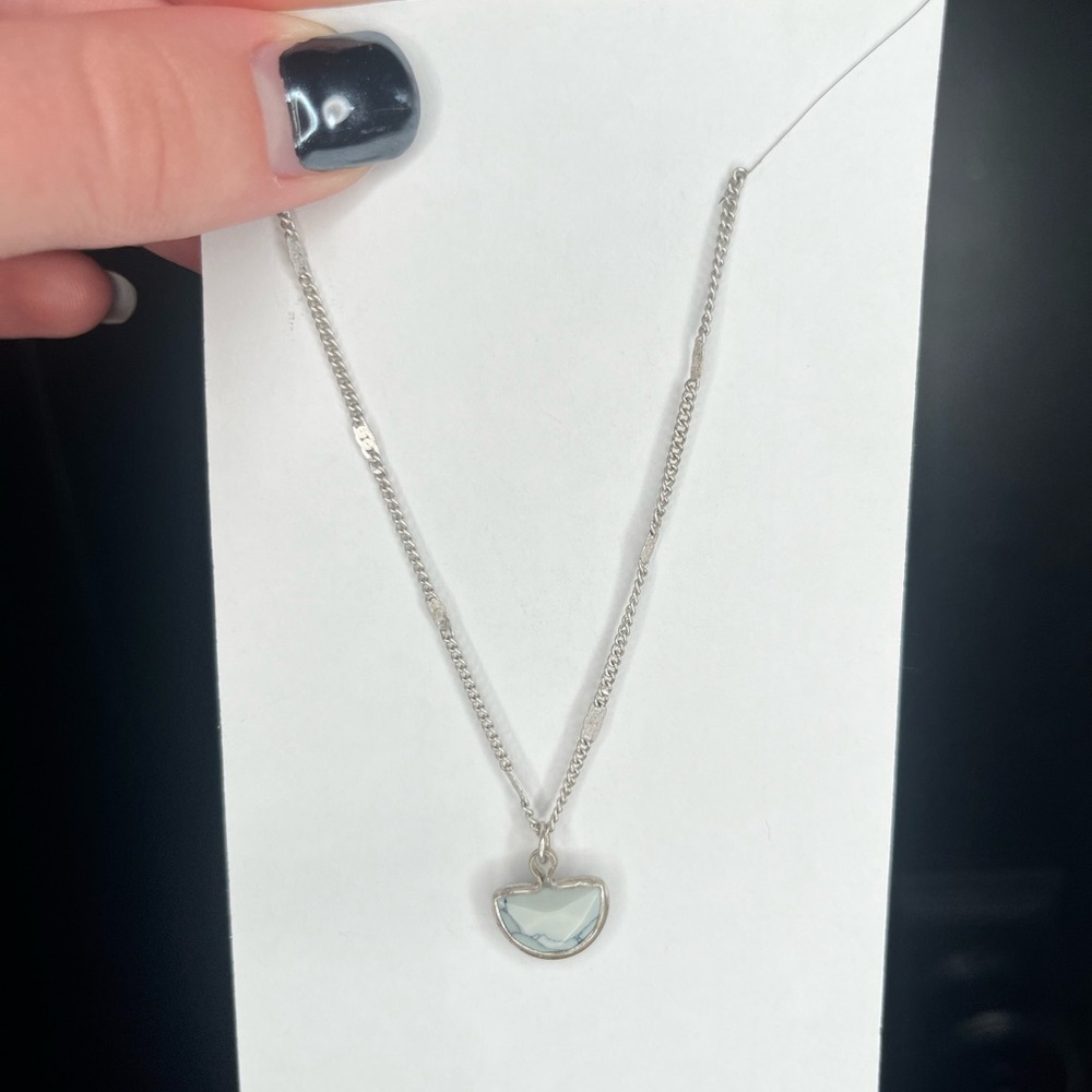 Universal Thread Silver Crescent Necklace